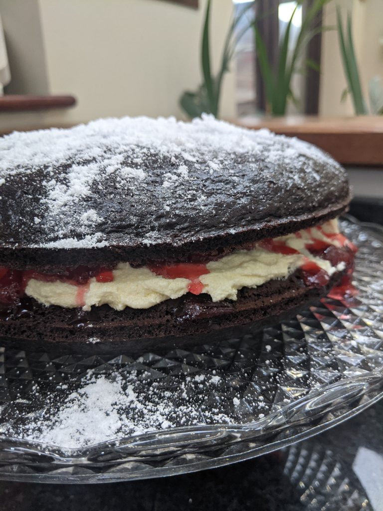 Vegan Chocolate Victoria Sponge Cake