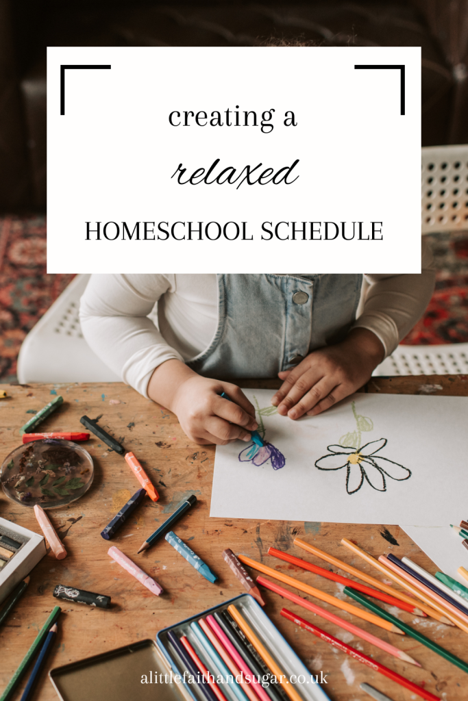 relaxed homeschool schedule