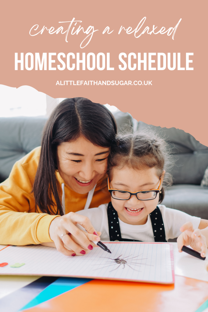creating a relaxed homeschool schedule